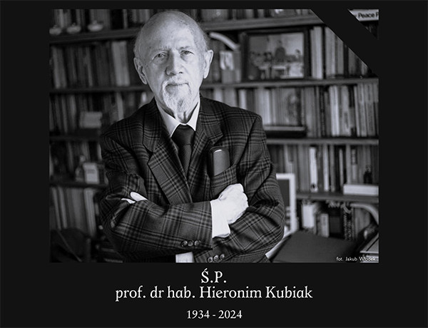 W dniu 21 kwietnia 2024 zmarł Profesor Hieronim Kubiak