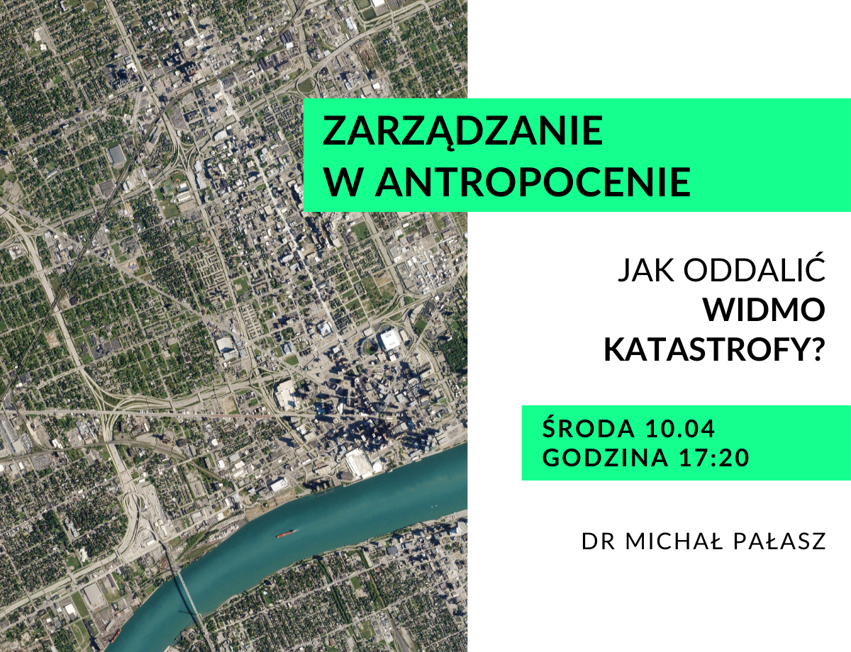Lecture - Governance in the Anthropocene. How to avert the spectre of catastrophe